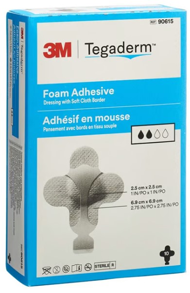 3M TEGADERM FOAM HP schiuma comprimibile mini adesivo trasversale 10 pezzi