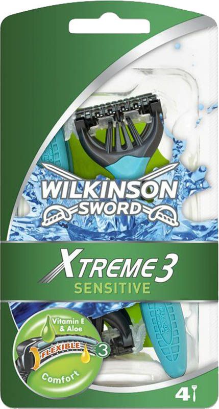 Wilkinson Xtreme III rasoio usa e getta Sensitive 4 pezzi