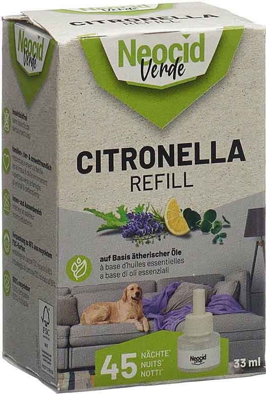 Neocid VERDE Citronella Flacone di ricarica Fl 33ml