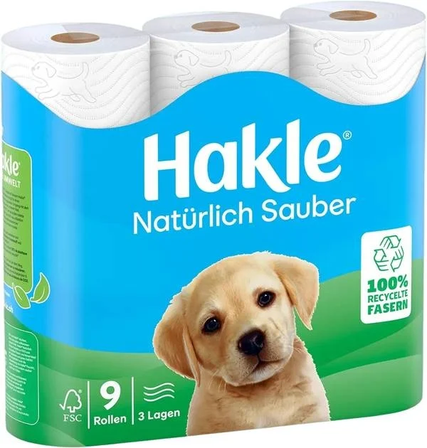 Hakle Nat Toil-Pap 9,8x12cm Re 3-l 150 fogli 36 pezzi