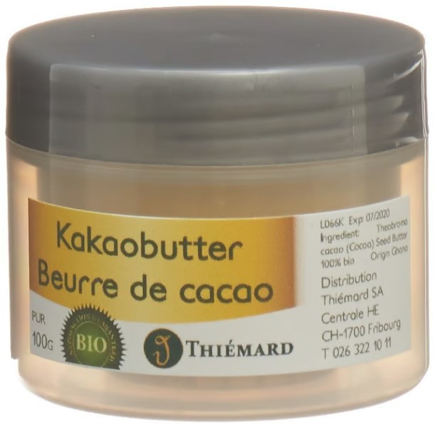 Burro di cacao Thiémard 100 % puro biologico 100g