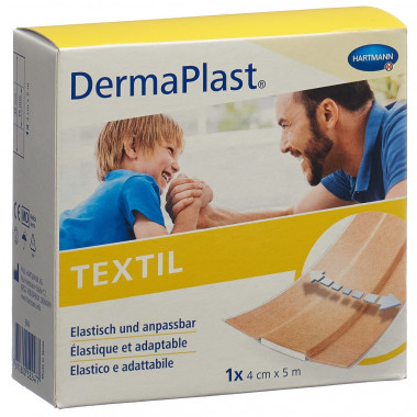 Dermaplast Sensitive Schnellverband 4cmx5m hautfarbig Rolle