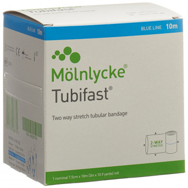Benda tubolare Tubifast 7,5 cmx10 m blu