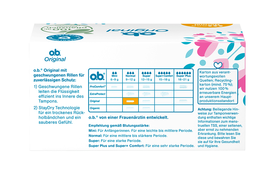 OB Tampons Original Normal 32 Stück
