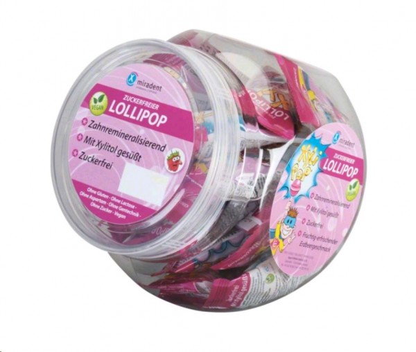 MIRADENT Xylipop Lecca lecca lecca alla fragola 25 pezzi