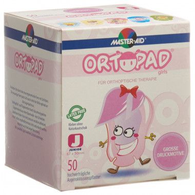 Cerotti per occlusione Ortopad Junior Girls -2 anni 50 pezzi