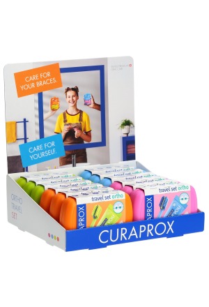 Curaprox Travel Set Ortho Display assortito 12 pezzi