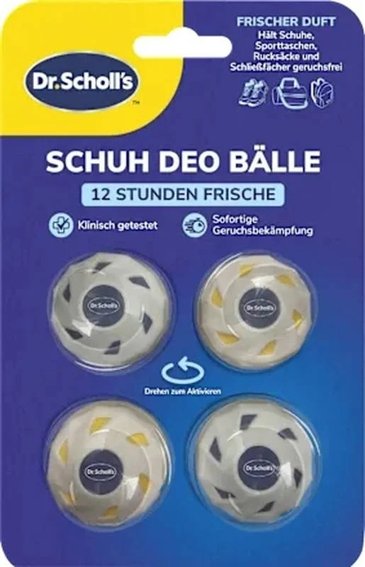Scholl OdorX Sneaker Balls 4 pezzi