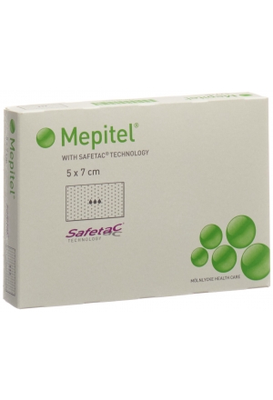 Medicazione per ferite Mepitel 5x7cm in silicone Btl 5 pezzi