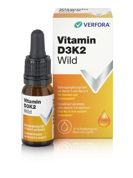 VITAMIN D3K2 Wild Tropfen Flasche 10ml