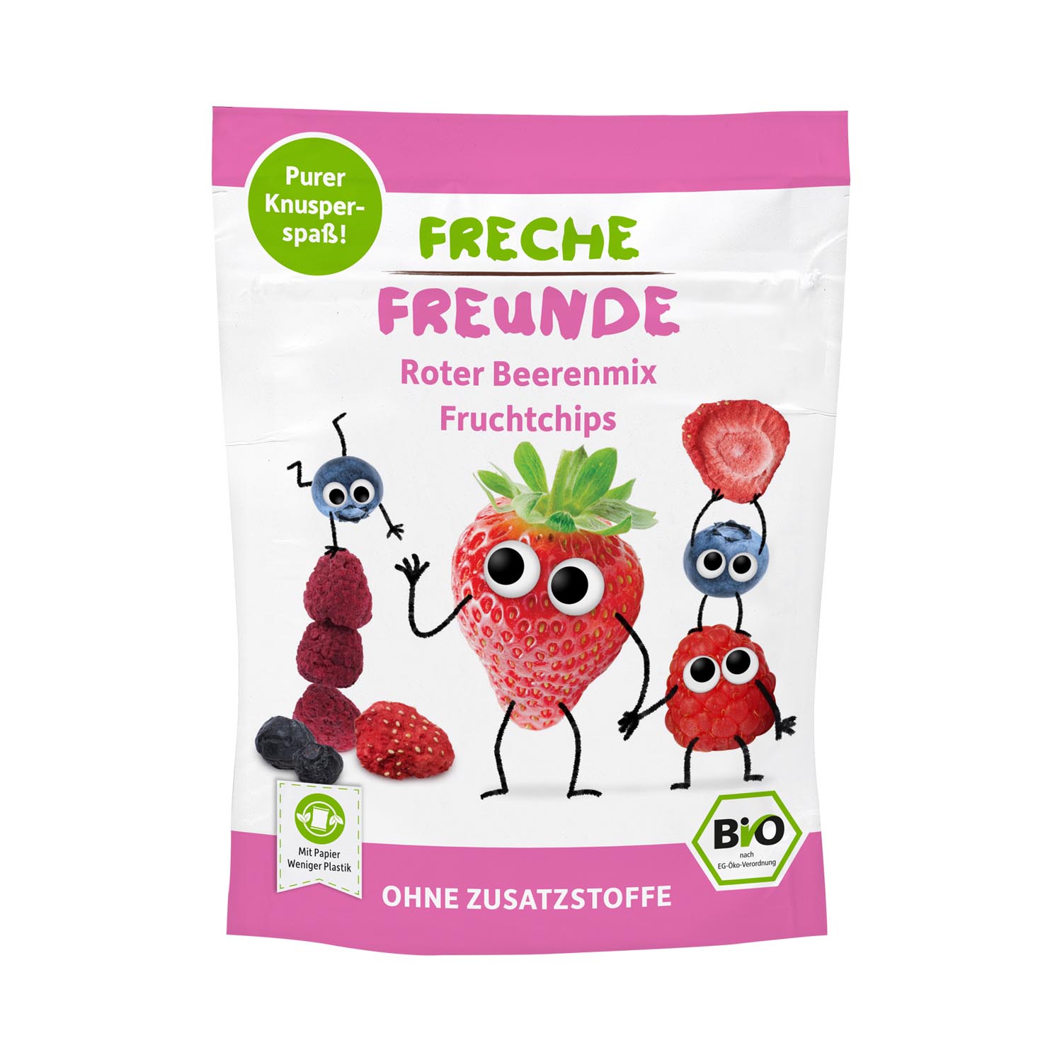 FRECHE FREUNDE patatine alla frutta mix di bacche rosse 10g