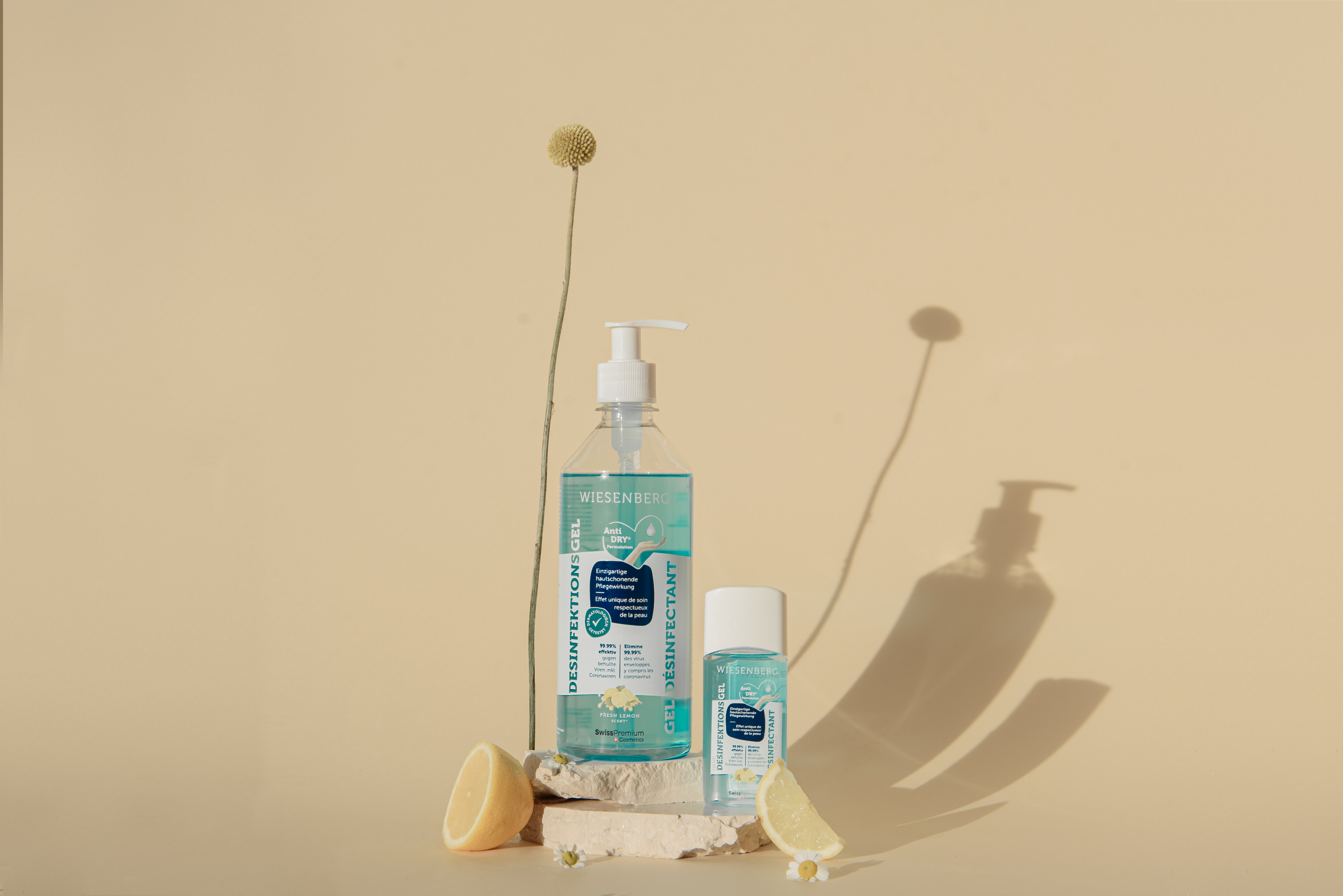 Wiesenberg Gel disinfettante per le mani al limone fresco 500ml