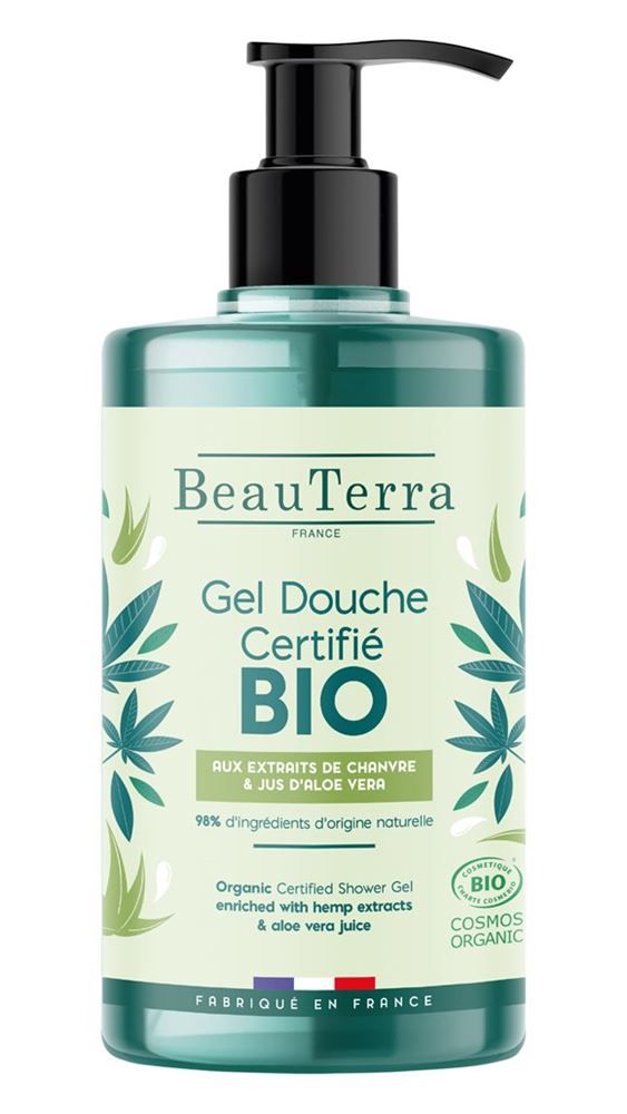 BeauTerra Gel doccia Canapa e Aloe Vera Bio 750ml