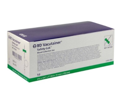 BD VACUTAINER Set di sicurezza Lok 21G 18cm verde 50 pezzi
