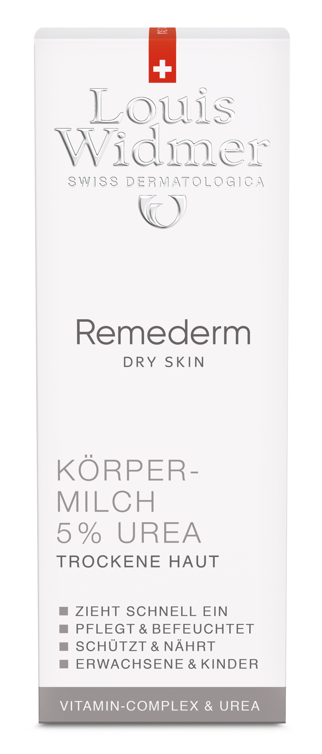 Louis Widmer Latte corpo Remederm 5% 200ml + Olio doccia 50ml