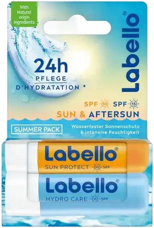 LABELLO Sun & Hydro Summerpack 2 Stick 4,8g