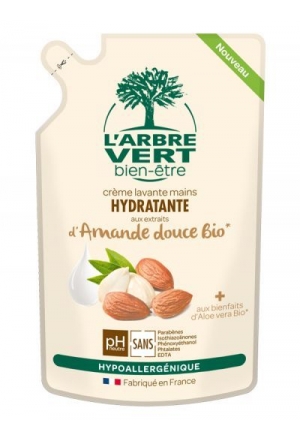 L'ARBRE VERT Eco Refill Sapone mani liq con mandorla dolce biologica Btl 300ml
