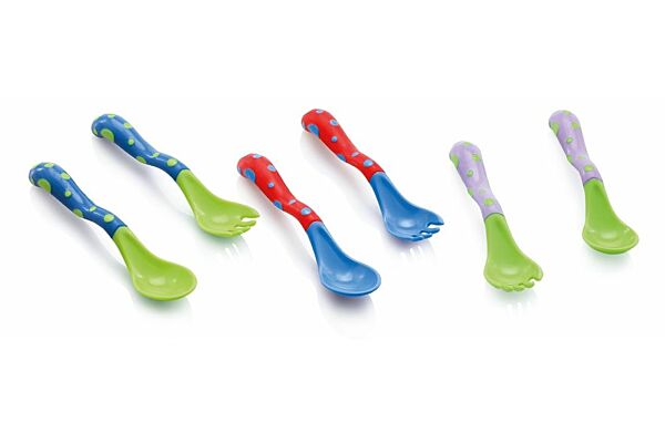 Forchetta e cucchiaio delle posate Nuby Starter