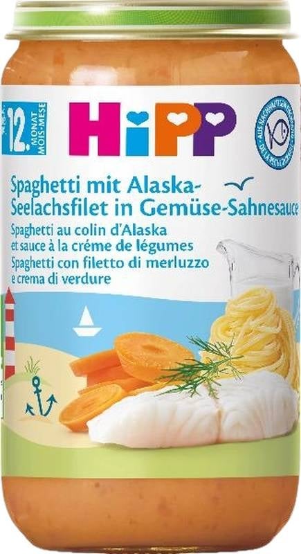 Hipp Spaghetti Alaska pollock fil vegetables 250g