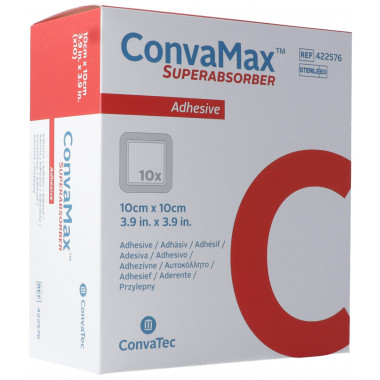 ConvaMax Superabsorber 10x10cm non adesivo 10 pezzi