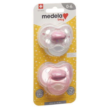 Medela Baby Nuggi Original 0-6 Rosa 2 pezzi