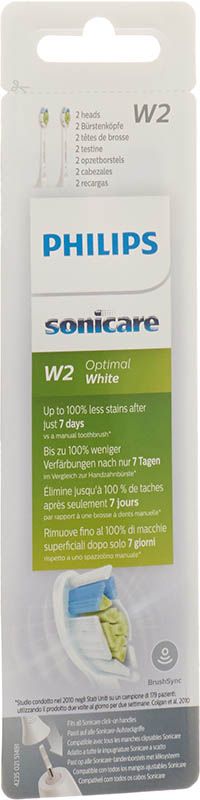 Philips Sonicare OptimalWhite bra HX6062/10 2 pezzi