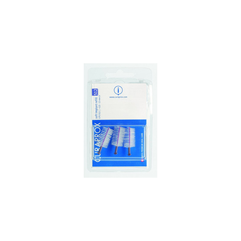 Curaprox CPS 512 Soft Implant scovolino interdentale viola 3 pezzi