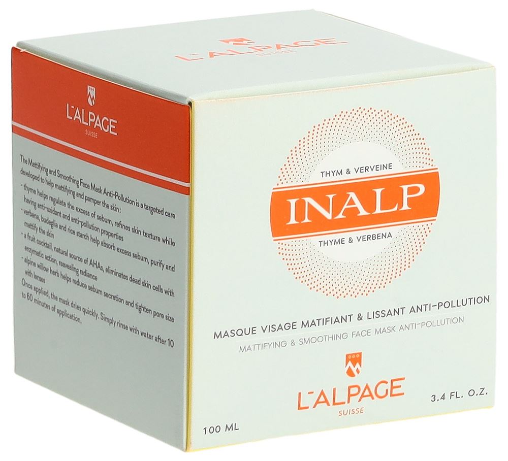 L'ALPAGE Inalp Maschera viso opacizzante e levigante 100ml