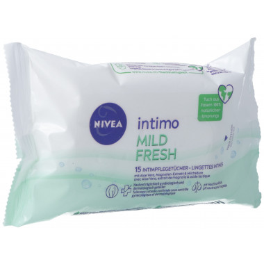 Nivea Intimo Salviette Mild Fresh Sacchetto 15 pezzi