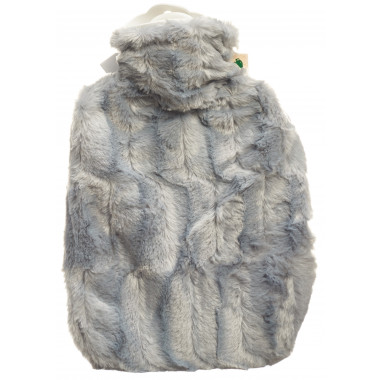 FROSCH borsa dell'acqua calda PVC 1,8l coperchio a pelo alto grigio