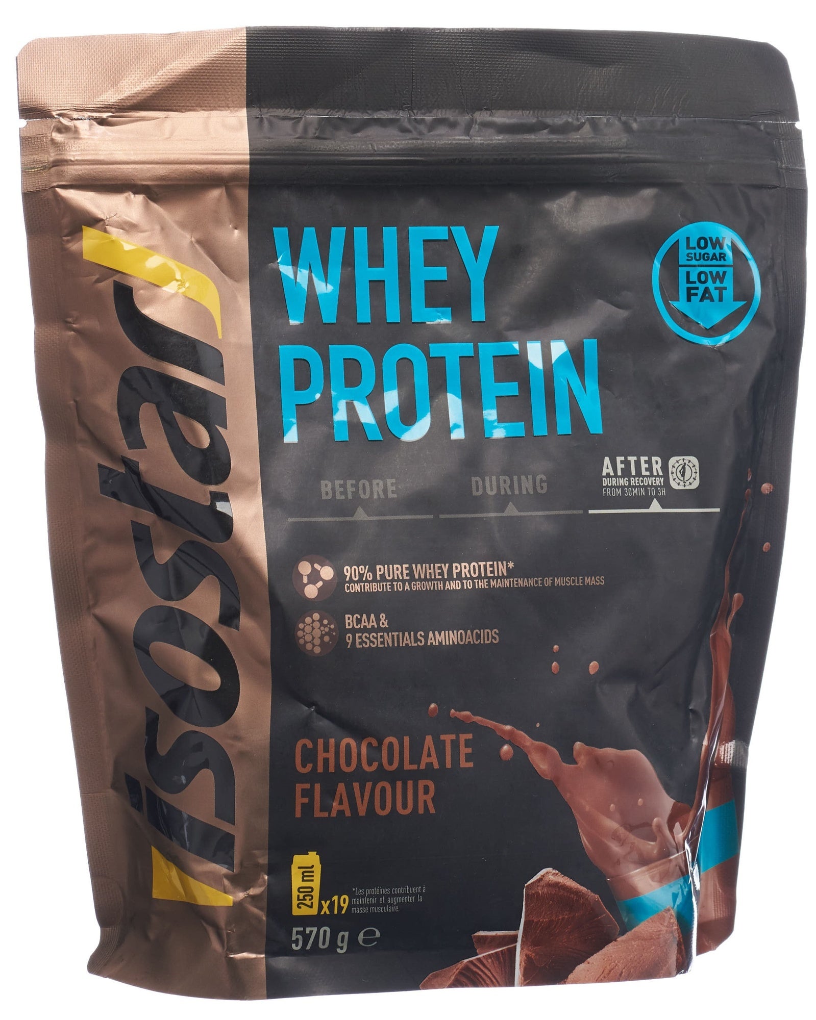 Isostar Proteine del siero del latte Plv Chocolate Btl 570g