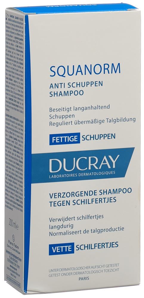 DUCRAY SQUANORM Shampoo fettige Schuppen Fl 200ml