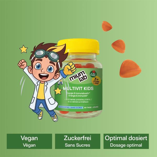MiumLab Bambini Gomme Multivit 30 pezzi