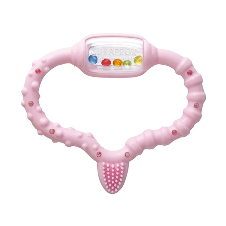 Anello per dentizione Curaprox rosa