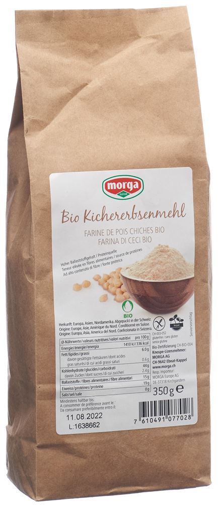 Farina di ceci Morga senza glutine biologica Bud 350g