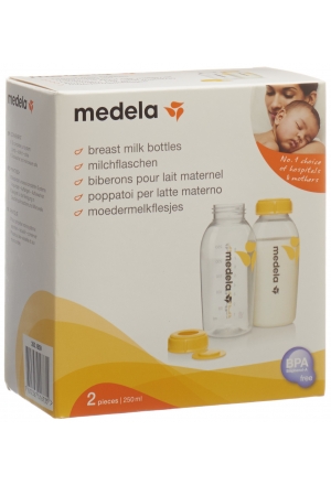 Biberon Medela da 250 ml con coperchio e inserto 2 pezzi