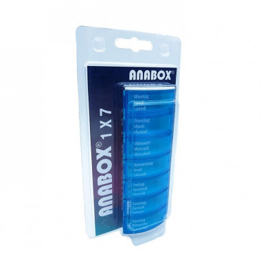 Distributore di medicinali Anabox 1x7 turchese