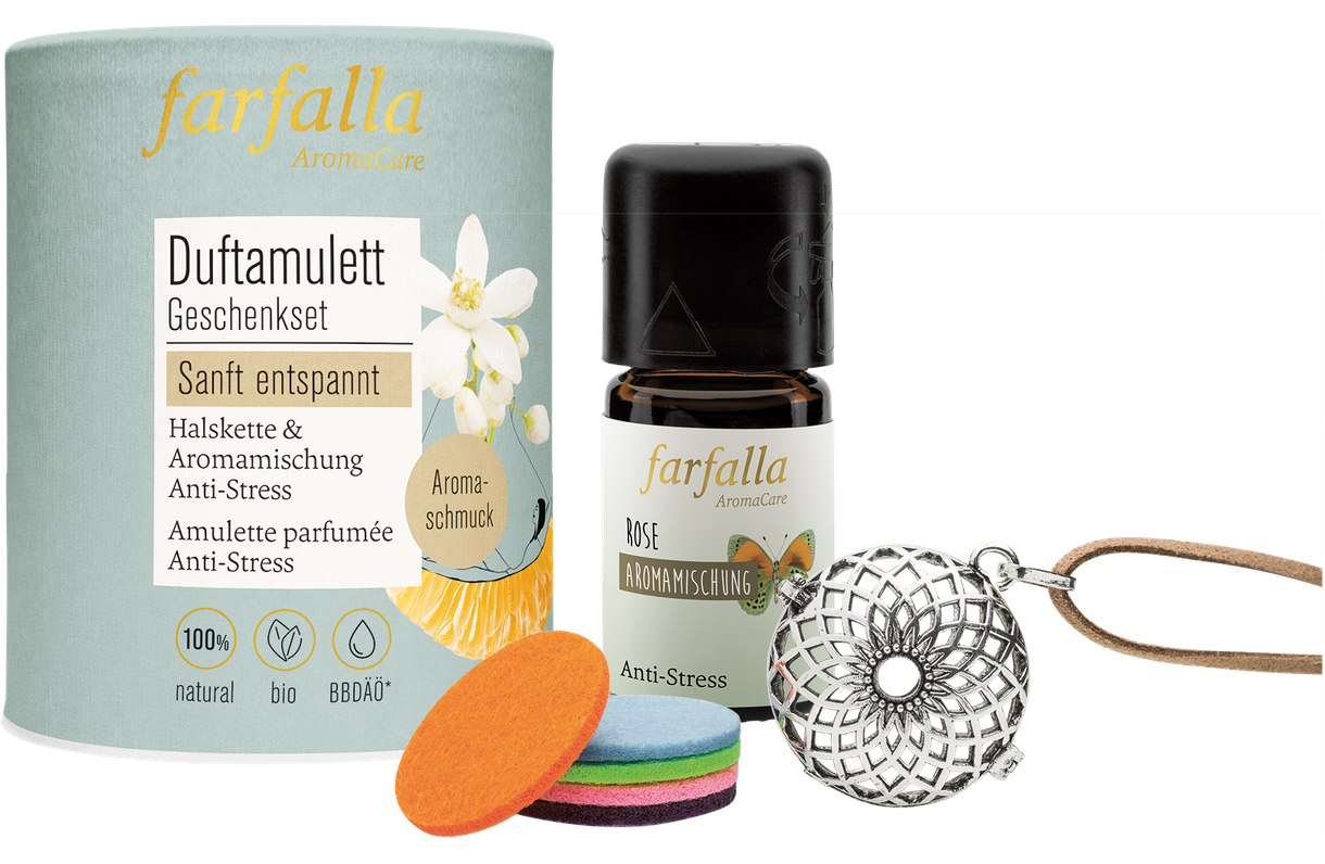 Set regalo FARFALLA profumo amuleto dolcemente rilassato