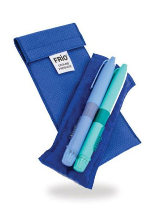 FRIO borsa doppia 8x18cm blu