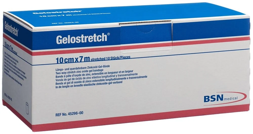 GELOSTRETCH benda in gel di zinco 7 m x 10 cm 10 pezzi