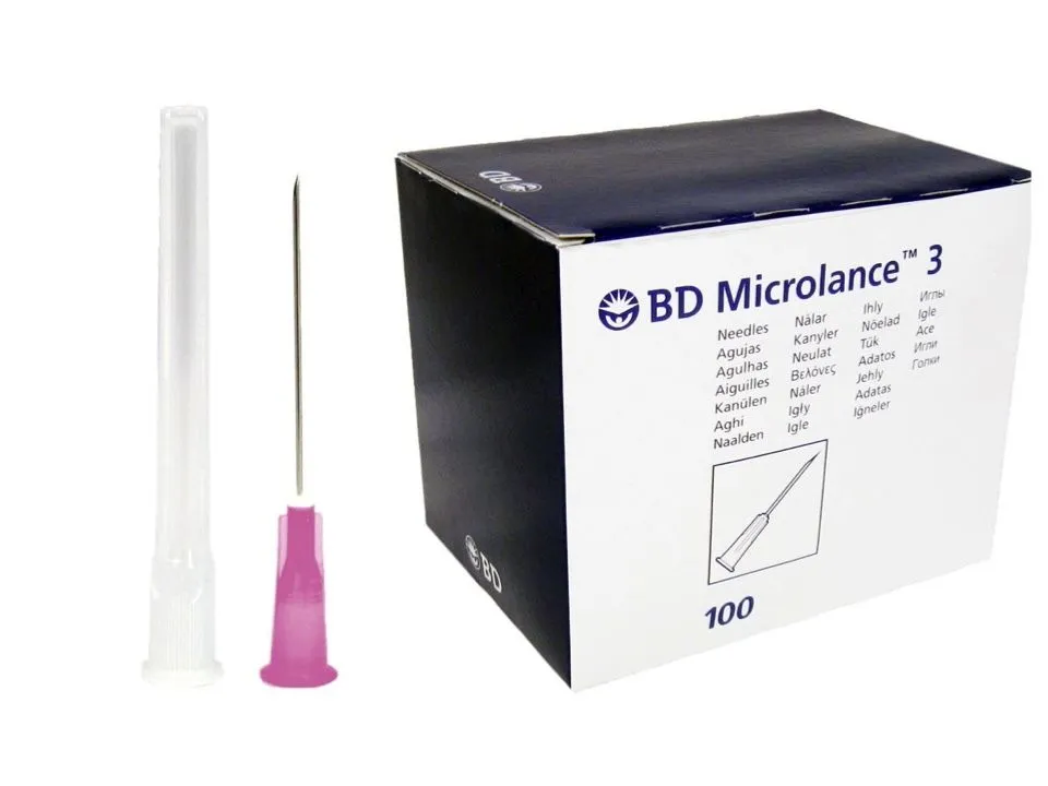 BD Microlance 3 aghi per iniezione 18 G 38,1 mm 100 pezzi