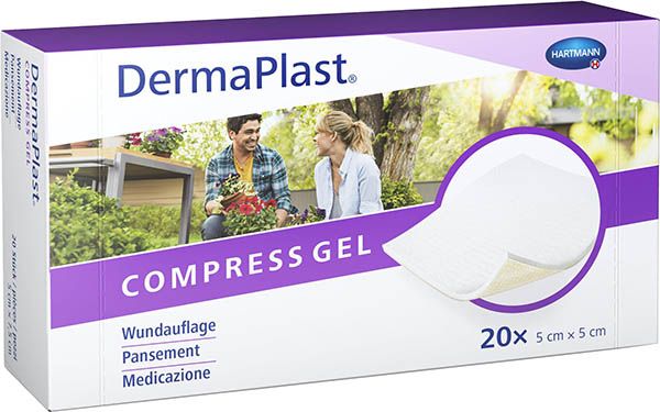 Gel compressivo DermaPlast® 5x5cm 20 pezzi