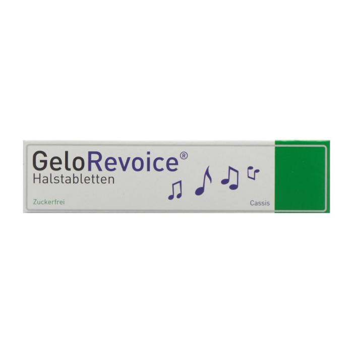 GeloRevoice compresse per la gola Cassis-Mentolo 20 pezzi