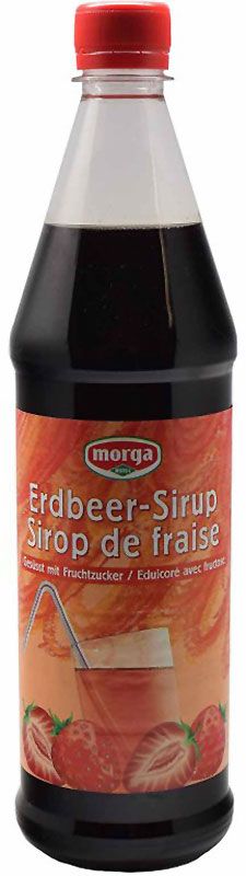 Morga Sciroppo di fragole con fruttosio Petfl 7,5dl