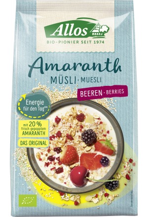 ALLOS Muesli all'amaranto e frutti di bosco 375g