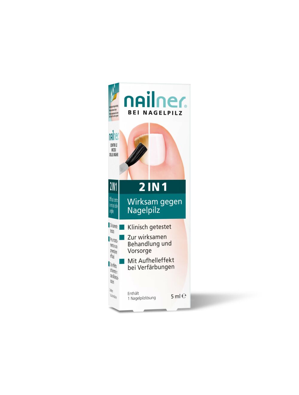 Nailner soluzione per funghi delle unghie 2 in 1 5 ml