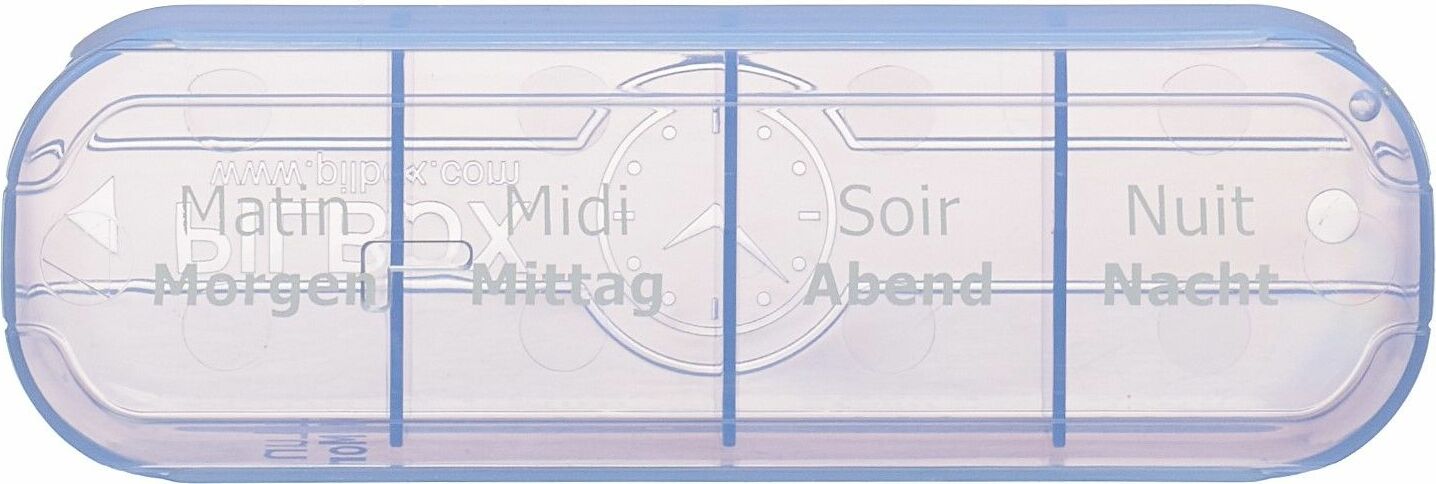 PILBOX Maxi dispenser per farmaci 7 giorni DE/FR Blu Navy