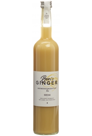 BEN'S GINGER Zenzero Concentrato Biologico Fl 500ml