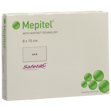 Medicazione per ferite Mepitel 8x10cm in silicone 5 pezzi