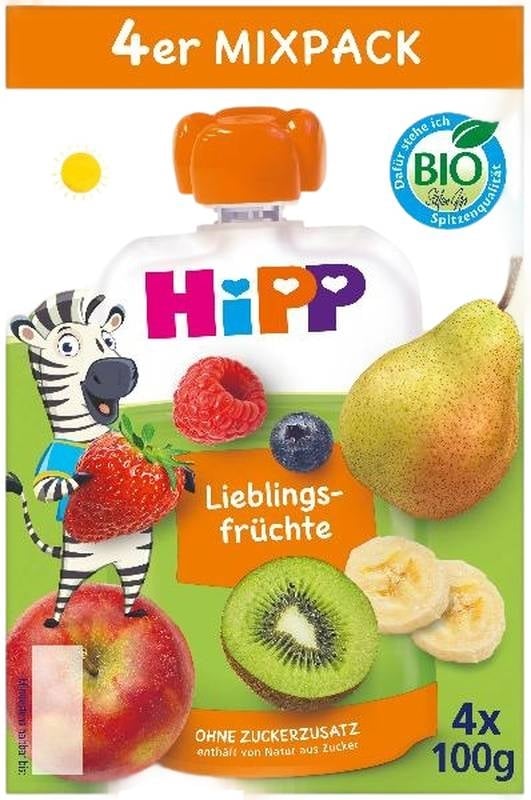 Hipp HippiS Mixpack Frutti Preferiti 4 x 100g
